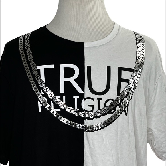 True Religion World Tour Split Fashion Tee Shirt - Picture 5 of 10